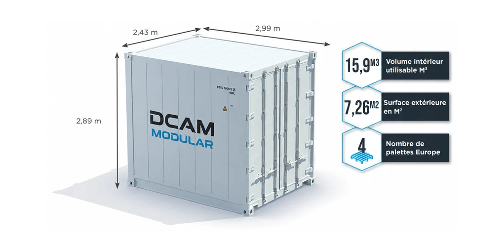 dimension container 10 pieds high cube