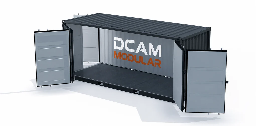 Container 20 pieds open side