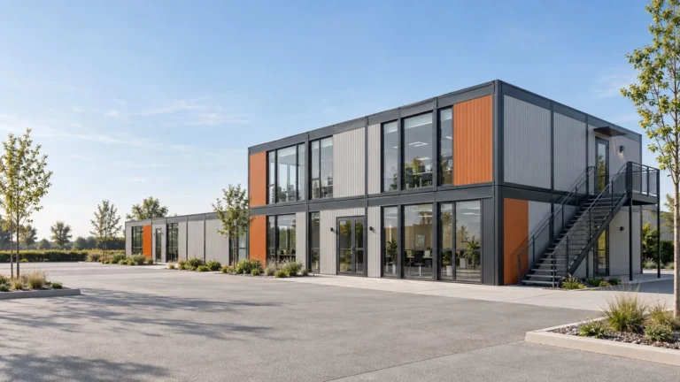 Bâtiment préfabriqué modulaire DCAM Modular à deux étages